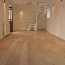 A Shop with white washed lacquered Pine.